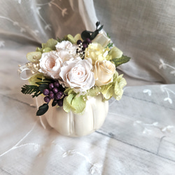 淡いピンクとホワイトのナチュラルリース プリザーブドフラワー/ドライ