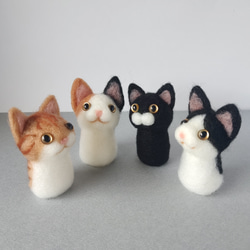 猫ちゃんの指人形 1枚目の画像