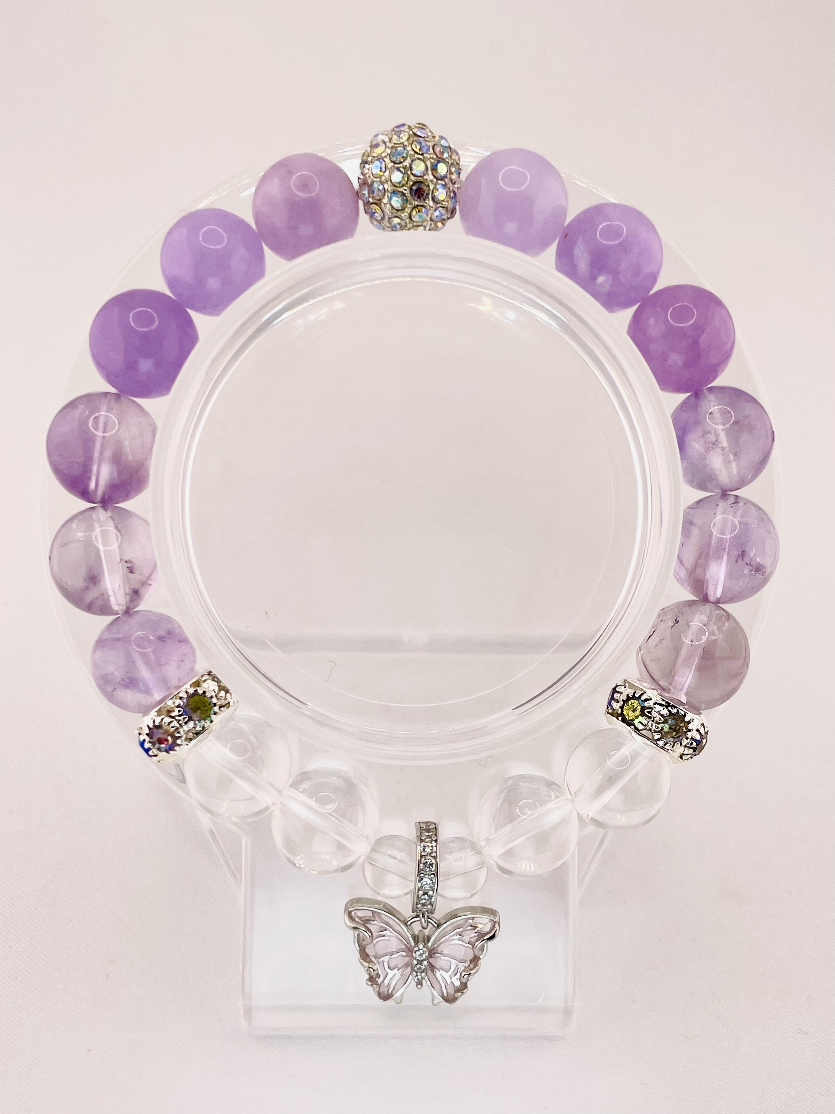 【ラベンダーアメジスト/パープルアンジェライト】内径約15cm 浄化済み No,270