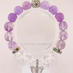 ロードナイト＆パープルローズクォーツ】内径約15cm 浄化済み No,343