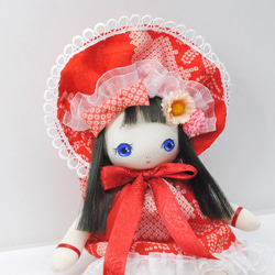 文化人形風 赤いドレス-2 26センチ その他人形 すずきまみ 通販