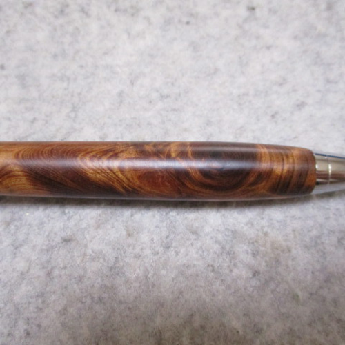 屋久杉瘤 黒油木 瘤杢光明 椿油仕上げ 木軸ボールペン(シャープ