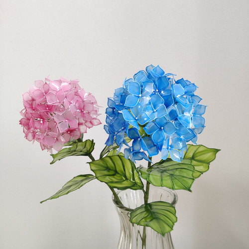 紫陽花♡あじさい♡ディップアート♡アメリカンフラワー