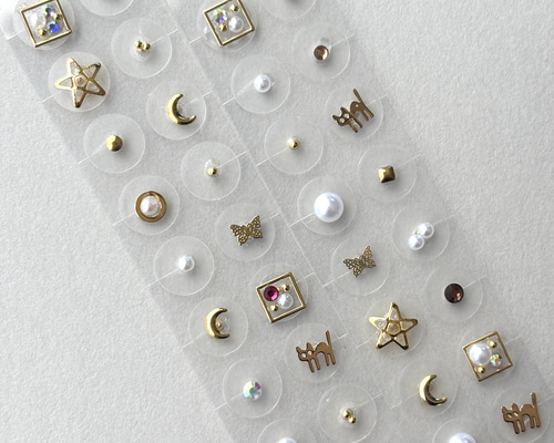 耳つぼアクセサリー ゴールド /シルバー 耳つぼシール ゴールド／シルバー｜パーツ材料の通販 大王製作所