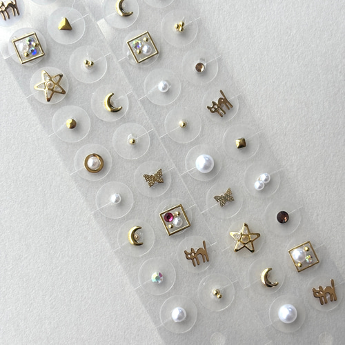 耳つぼジュエリー金粒40シート800粒　透明シール chainaseal-01-02.jpg