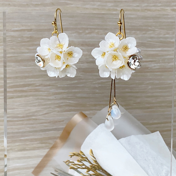紫陽花 【ピアス・イヤリング】 ピアス（フック・チェーン） tico 通販
