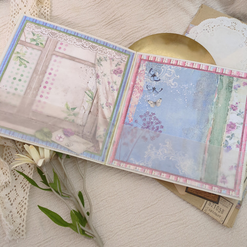 送料無料】ハンドメイド おすそ分けファイル 見開きファイル その他