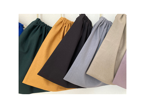 【カラーとサイズが選べる巾着袋】｜コップ袋｜給食袋｜体操着袋｜お着替え袋｜白衣袋｜入園入学グッズ 6枚目の画像