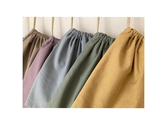 【カラーとサイズが選べる巾着袋】｜コップ袋｜給食袋｜体操着袋｜お着替え袋｜白衣袋｜入園入学グッズ 10枚目の画像