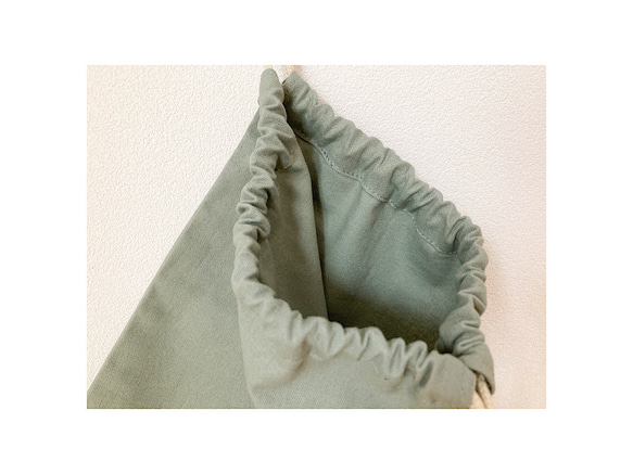 【カラーとサイズが選べる巾着袋】｜コップ袋｜給食袋｜体操着袋｜お着替え袋｜白衣袋｜入園入学グッズ 11枚目の画像