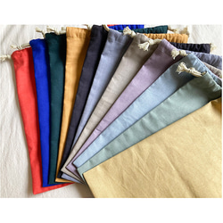 【カラーとサイズが選べる巾着袋】｜コップ袋｜給食袋｜体操着袋｜お着替え袋｜白衣袋｜入園入学グッズ 4枚目の画像