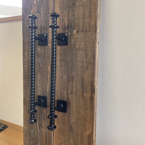 アイアン ドアハンドル　50cm 2本セット　取手 インダストリアル アイアン ドアハンドル 50cm 2本セット 取手 インダストリアル