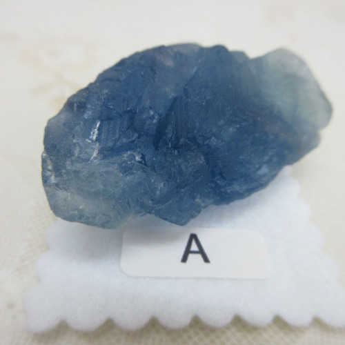 原石、詳細不明 N0.CR-326 天然石 原石 ブルーフローライト（パキスタン産） 33g