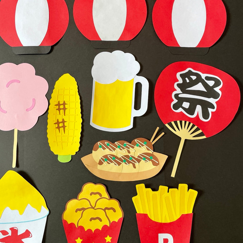 hnicgページ  壁面飾り 夏祭り おうち縁日 花火大会 出店 POP hnicg様専用ページ 壁面飾り 夏祭り おうち縁日 花火大会 出店