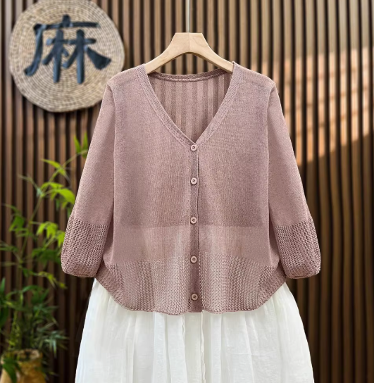 Y's ワイズ 迷彩薄手カーディガン 秋のご準備に！