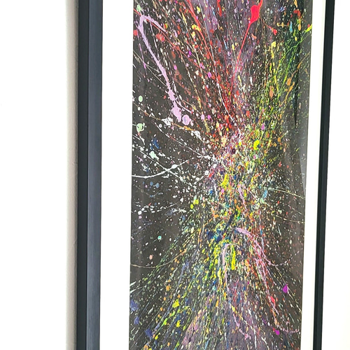 私たちの存在X 2枚セット / 抽象画 77×56㎝ B2 額縁セット 原画1