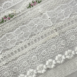 NEW ◆ 2m×8点 ◆ 訳ありレースの福袋 / ホワイト系 ◆ lace-No,193 17枚目の画像