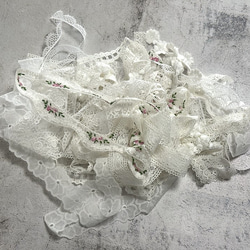 NEW ◆ 2m×8点 ◆ 訳ありレースの福袋 / ホワイト系 ◆ lace-No,193 13枚目の画像