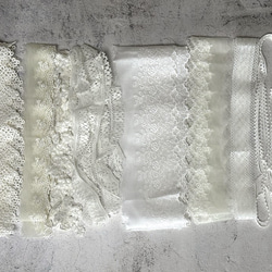 NEW ◆ 2m×8点 ◆ 訳ありレースの福袋 / ホワイト系 ◆ lace-No,193 5枚目の画像