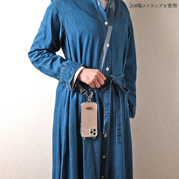 猫耳 スマホケース 【 オーバルプレート 名入れ 】 猫耳TPUクリアケース ネームタグ FA38A 16枚目の画像