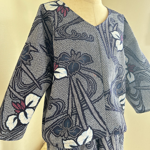 浴衣リメイク 絞り柄セットアップ セットアップ 夢想庵 通販