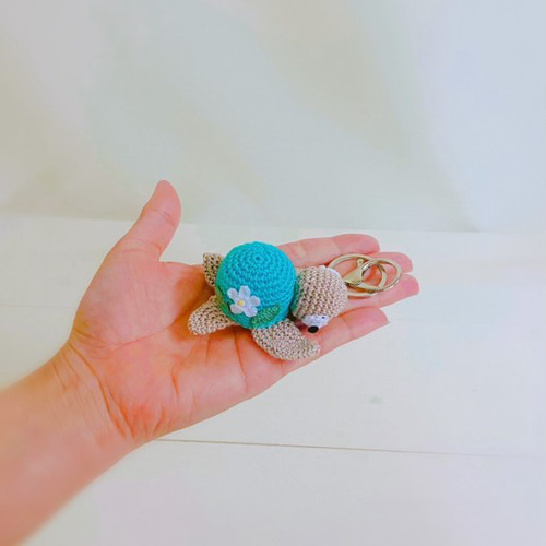 幸せを運ぶ ホヌ キーホルダー ／ 海がめ 海 ハワイアン ハワイ Honu