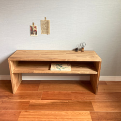 ベンチシェルフ W120 机/テーブル/収納/テレビ台 棚・シェルフ・ラック