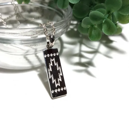 純銀製＊ネイティブ柄オルテガシリーズ ペンダント Sサイズ