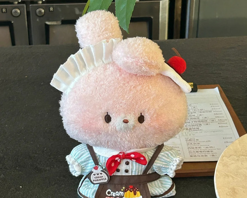 ◎ふんわり癒し系動物ぬいぐるみ＊10cmマスコットキーホルダー|ウサギ