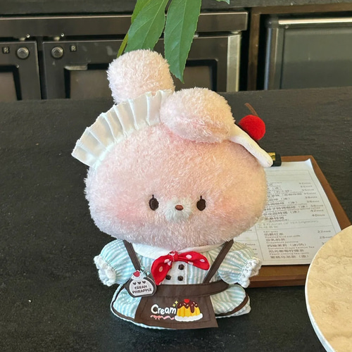 ◎ふんわり癒し系動物ぬいぐるみ＊10cmマスコットキーホルダー|ウサギ