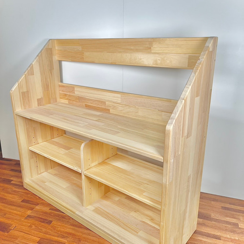 JUN様 絵本棚 ディスプレイ取り外しタイプ ライトオーク 棚・シェルフ  