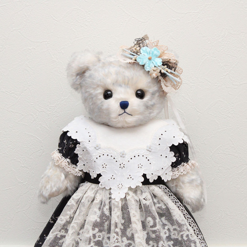 ホワイトアンティークベア レア！ ぺたんこDDRベアちゃん ホワイト