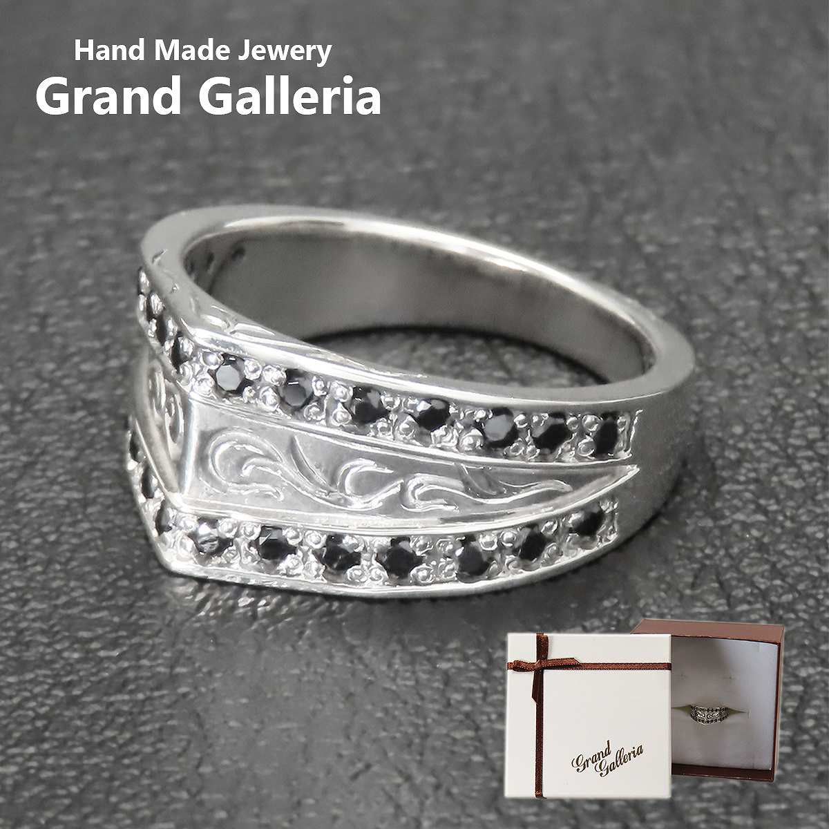 唐草リング 指輪 シルバー925 オニキス 【刻印無料】 唐草 唐草模様 アラベスク リング 8月 誕生石 天然石