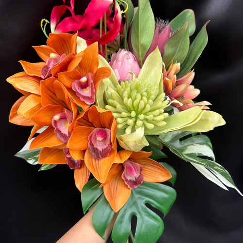 個性派 トロピカルな南国風ビビットカラーブーケ ブーケ Jam Palette