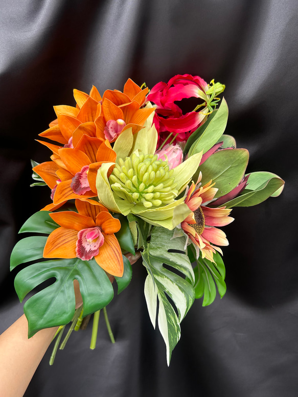 個性派 トロピカルな南国風ビビットカラーブーケ ブーケ Jam Palette