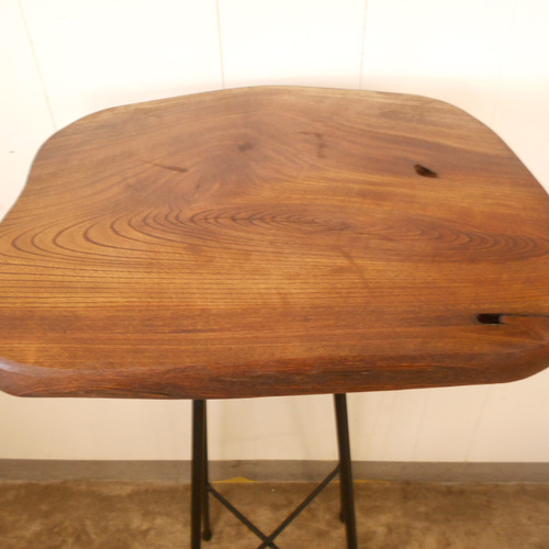 けやき ひとりカフェテーブル・イスセット09-06 （テーブル高さ87