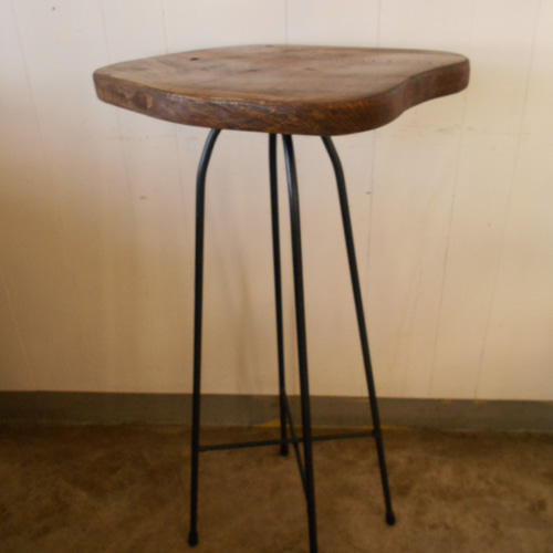 けやき ひとりカフェテーブル・イスセット09-06 （テーブル高さ87