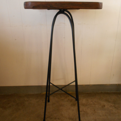 けやきアイアンテーブルイスセット　12-18 けやきアイアンテーブルイスセット 12-18