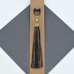最終販売】折り紙狐(きつね)面 羽織留め・ストールクリップ【藤狐