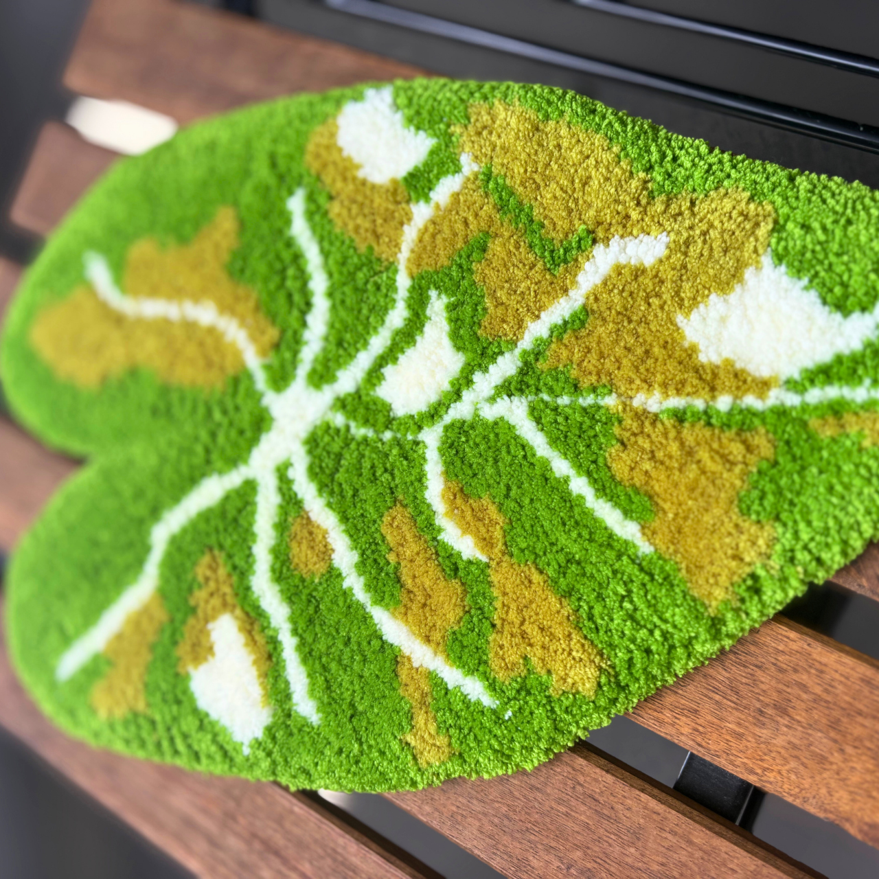 Anthurium plants rug 02 | 観葉植物アンスリウム葉のラグ