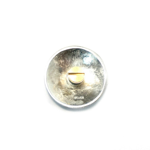 コンチョ レザークラフト金具 silver925 槌目模様 25mm ボタン 工房
