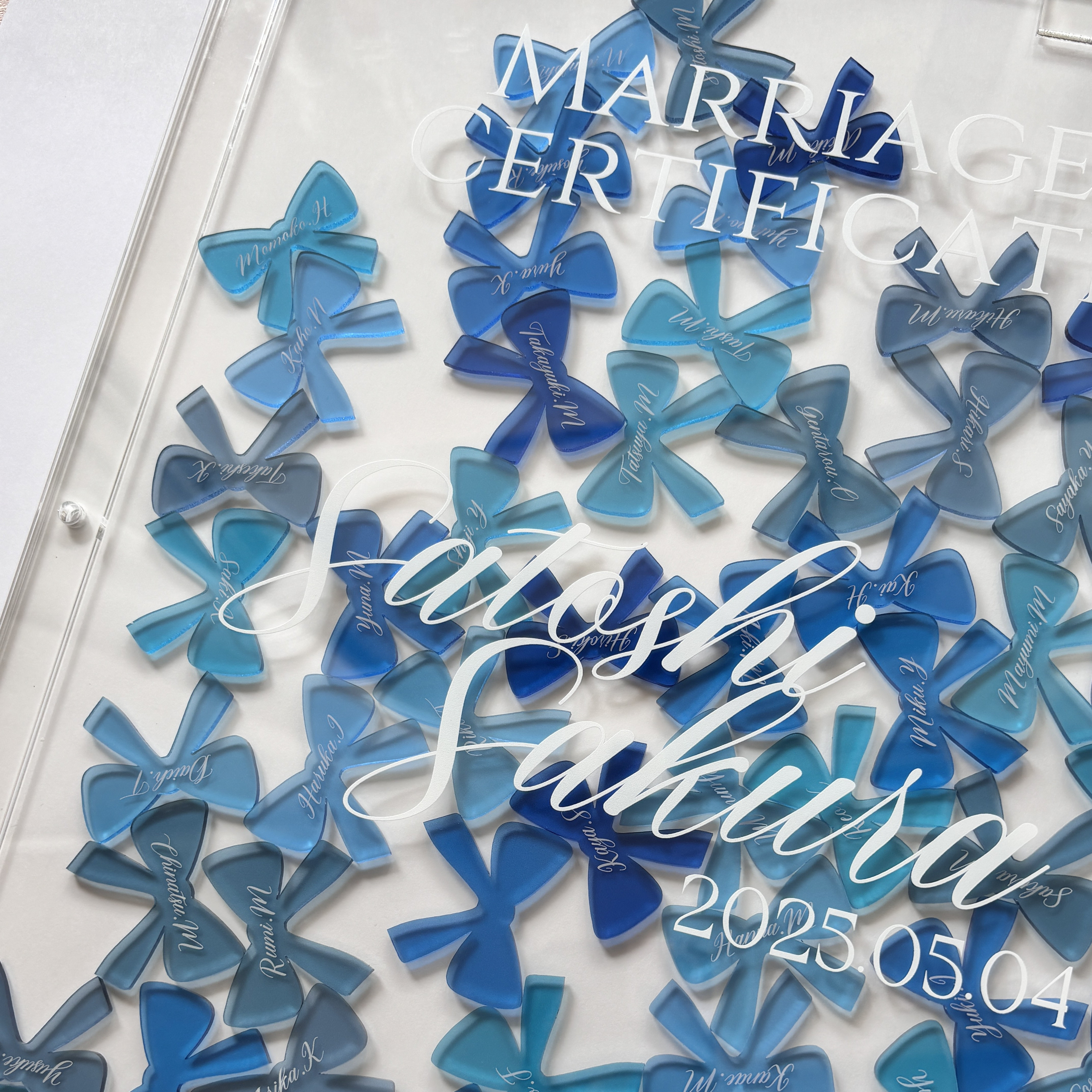 リボンのウェディングドロップス ୨୧ウェディング୨୧ゲスト参加型୨୧