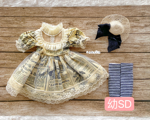 JANAYA ハンドメイド 幼SD服 ワンピース 3点セット 翌日発送 その他