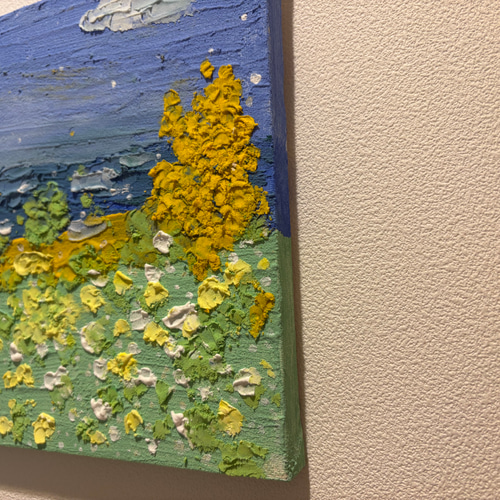 花灯りの島｜重曹アート サイズ（約）273mm×220mm 原画 壁掛け可 絵画