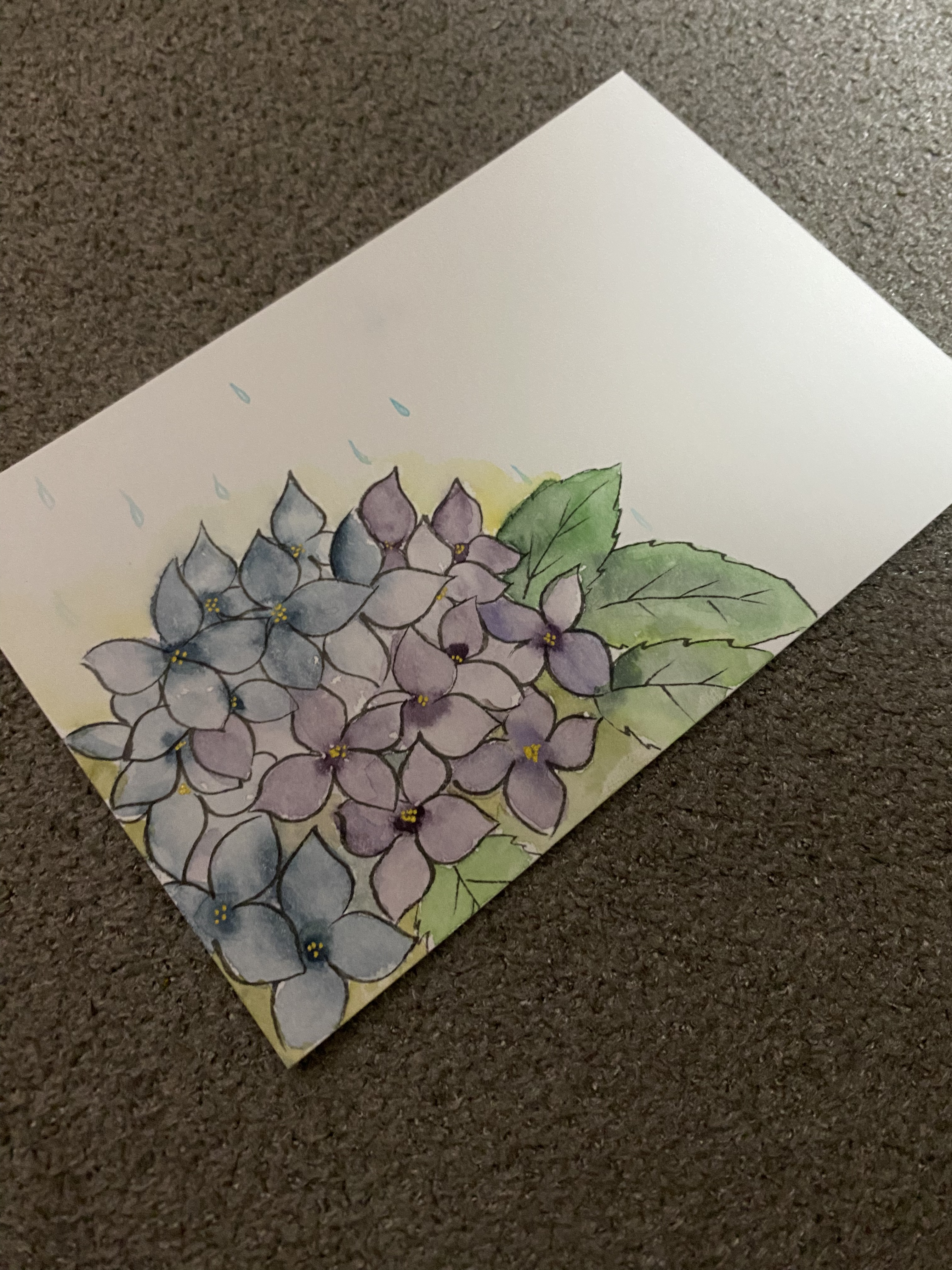 額付き手書きアート