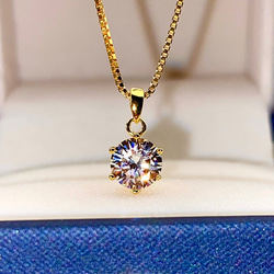 最高品質 【3ct】 モアサナイト 人工ダイヤ 一粒ダイヤ ネックレス