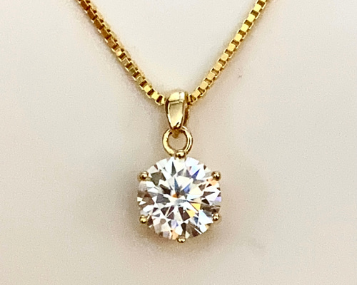 最高品質 【1ct】 モアサナイト 人工ダイヤ 一粒ダイヤ ネックレス 最高品質 【1ct】 モアサナイト 人工ダイヤ 一粒ダイヤ