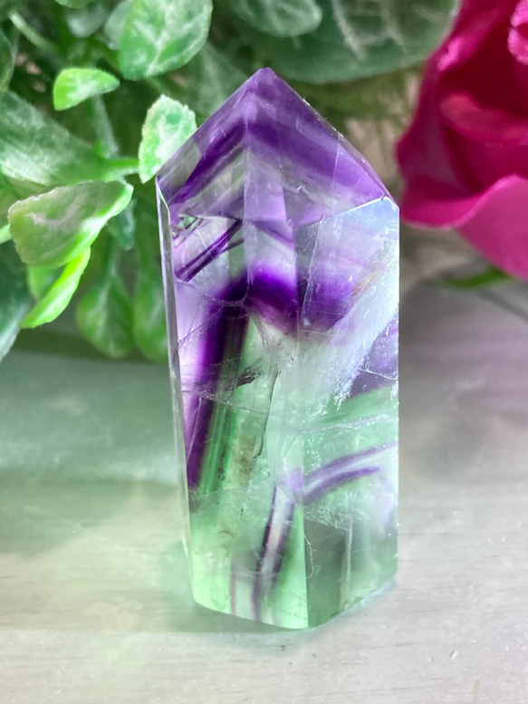 エンジェルフェザー✨レインボーフローライトマルチカラー蛍石原石