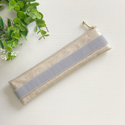 ブックバンドペンケース  A5サイズ (リバティ・Celandine セランダイン) /手帳用ペンケース　ラミネート　 3枚目の画像