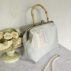 花ぷらら・オリジナル・大島紬・ハンドメイド・リメイク・カバン・がま口バック 花ぷらら・オリジナル・大島紬・ハンドメイド・リメイク・カバン